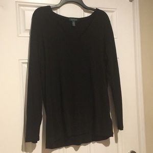 Ralph Lauren Long Sleeve Black Tee